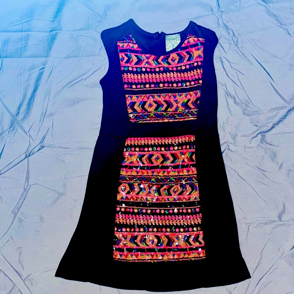 Stunning NWT black sequined dress